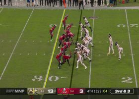Dalton hits Olave perfectly in stride for 26-yard sideline pickup