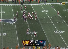 Chris Rodriguez Jr. pins the Patriots inside their 10-yard line with perfect punt coverage