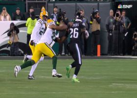 Justin Hollins drags down Sanders for TFL in first game with Packers