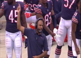 Caleb Johnson recovers Bills' botched snap for Bears takeaway