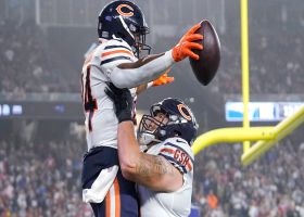 Bears thwart Patriots' blitz attempt to perfection on screen to Khalil Herbert for 25-yard TD