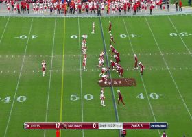 Clayton Tune dots Andre Baccellia in stride for 21-yard pickup across middle