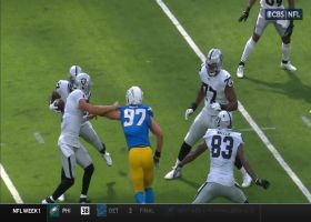 Bosa obliterates 'Philly Special' like wrecking ball through two blockers for sack