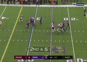 Bisi Johnson spins away from would-be tackler for quick 16-yard grab