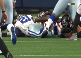 Richie Grant punches football out of Zeke's grasp for fumble-takeaway