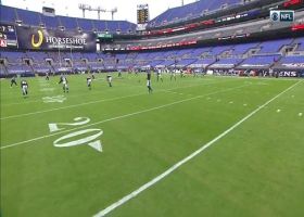 Justice Hill brings the BOOM on big special teams tackle