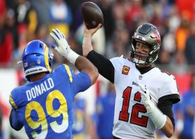Sara Walsh: Tom Brady was pressured on 30% of his dropbacks vs. Rams
