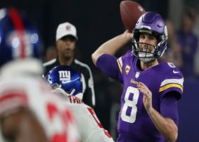 Cousins lofts 25-yard dime to toe-tapping Thielen on wheel route
