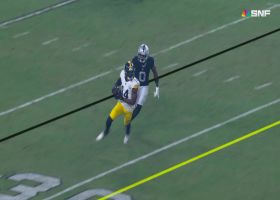 Pickens drags across middle for 32-yard catch and run