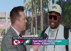 Melvin Gordon III crashes 'Super Bowl Live' for impromptu interview with James Palmer