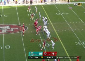 Xavien Howard's blanket coverage vs. Aiyuk nets INT on Purdy's deep ball