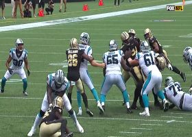 Sam Darnold's INT lands right in Malcolm Roach's hands