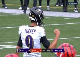 Tucker drills 40-yard FG before halftime