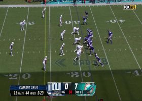Fins' D swarms Daniel Jones as Wilkins, Chubb complete sack