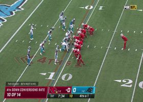 Brian Burns blows up Cardinals fourth down jet sweep attempt