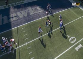 Jake Bobo cuts inside for rookie WR's first-ever rushing TD