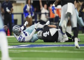 Tarell Basham beats LT for powerful strip-sack