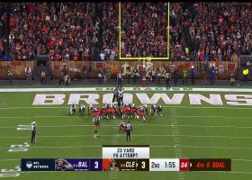 Cade York's 23-yard FG gives Browns' lead late in first half