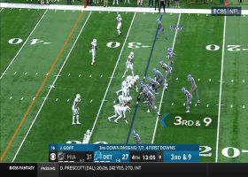 Zach Sieler hunts Goff down for thunderous sack