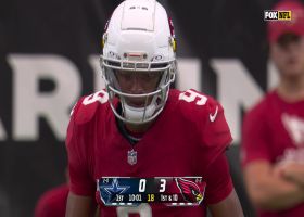 Dobbs pinpoints rookie Michael Wilson for 13-yard sideline pickup