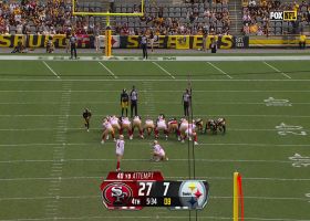 Jake Moody sneaks in 40-yarder for third made FG in debut