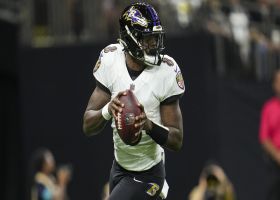 Lamar Jackson's 100th career TD pass hits Likely perfectly in stride