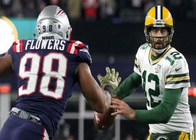Clayborn, Flowers collapse on Rodgers for key sack
