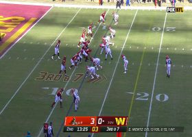 Commanders fans let boos be heard after Wentz's second INT of first half