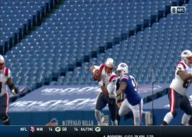 Cam Newton escapes Bills' blitz for impressive improv throw to Ryan Izzo