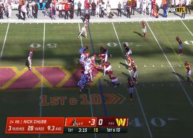 Nick Chubb absolutely gashes Commanders on 35-yard run