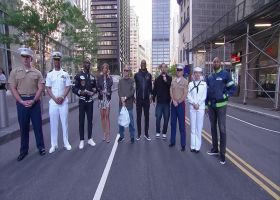 Tony Richardson, Steve Castleton, U.S. Military Men and Women wake up with 'GMFB'