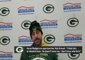 Aaron Rodgers on Chicago writer who called him a 'jerk': 'He's a bum'