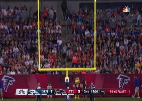 Tavecchio's 54-yard FG attempt falls short