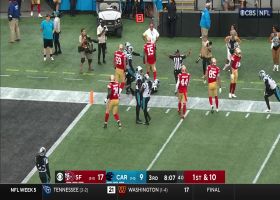 Garoppolo pinpoints Jauan Jennings in stride for 32-yard catch and run