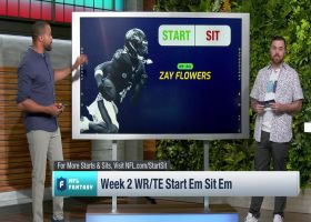 Should you start or sit Zay Flowers in Week 2? | 'NFL Fantasy Live'