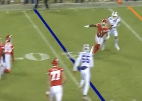 McKinnon's one-handed catch on Mahomes' flick pass moves chains