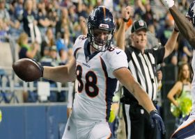 Beyer plows through contact to take Rypien's pass in for TD
