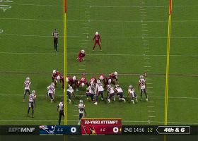 Prater's 33-yard FG opens scoring in Pats-Cards on 'MNF'