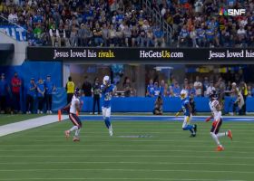 Ja'Sir Taylor reads Bagent's eyes for sideline INT vs. Bears rookie QB