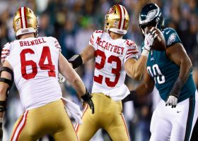 Christian McCaffrey airs it out in Wildcat formation vs. Eagles