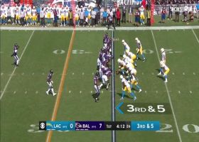 DeShon Elliott blitzes off edge for third-down sack
