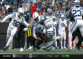 Eric Johnson leads swarm of Colts defenders to sack Bryce Young