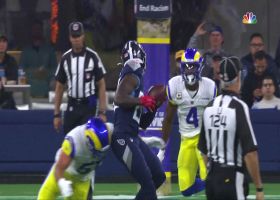 Troy Reeder's form tackle jars ball loose forcing incompletion