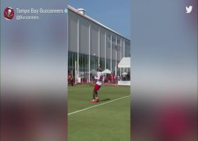 First look: Julio Jones catches pass at Bucs training camp