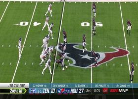 Covington wraps up Mariota for Texans' fourth sack