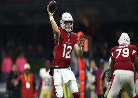 Colt McCoy back-shoulders DeAndre Hopkins to perfection on 16-yard connection