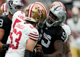 John Jenkins sacks Trey Lance on Raiders' first defensive play of game