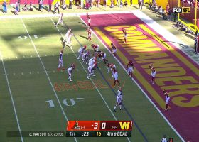 Darrick Forrest shuts down Watson's fourth-down rushing attempt on goal line