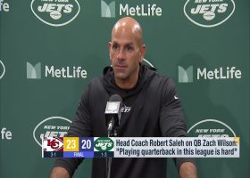 Jets HC Robert Saleh on QB Zach Wilson play from Week 4