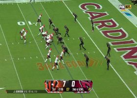 Kevin Strong drops Burrow for red zone sack